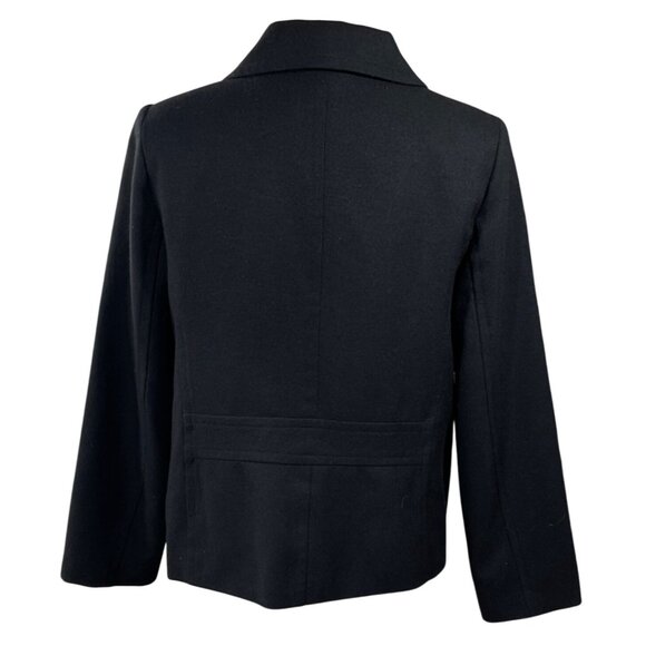 Sag Harbor VTG Jacket Blazer Short Size 10 Black Women's - Picture 3 of 6